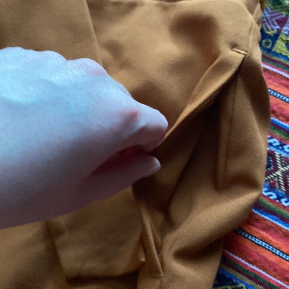 Cato High Waist Wide Leg Dress Pants with Bronze Colored Sash 2 Deep Pockets MED - Picture 5 of 7